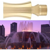Darrahopens Home & Garden > Fountains > Fountain & Ponds Accessories Brass Ice Tower Pond Waterfall Cedar Water Fountain Spray Nozzle Head Adjustable Cedar Shape Basin Flow Sprinkler