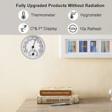 Darrahopens Tools > Industrial Tools > Measuring Tools & Sensors Hygrometer Thermometer, Humidity Sensor Monitor Detector Measurements, Analog Thermometer Used Indoor/Outdoor Patio