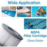 Darrahopens Home & Garden > Pool & Accessories > Spas & Accessories 2 Pack Replacement Filters For Mspa - Cartridge Pump For Swimming Pools, Hot Tubs And Spas
