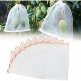 Darrahopens Home & Garden > Garden Tools > Gardening Accessories 50 pcs Fruit Protection Bag Insect Mesh Bag Plant Protection Bag With Drawstring Anti-Insect Net Bags Insect Bag 2030Cm