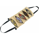 Darrahopens Tools > Tools Storage > Tool Boxes ROll-Up Tool Bag, Canvas Tool Bag, Multi-Purpose Tool Bag With 5 Zipper Pockets, For Electrician, Mechanic, Khaki