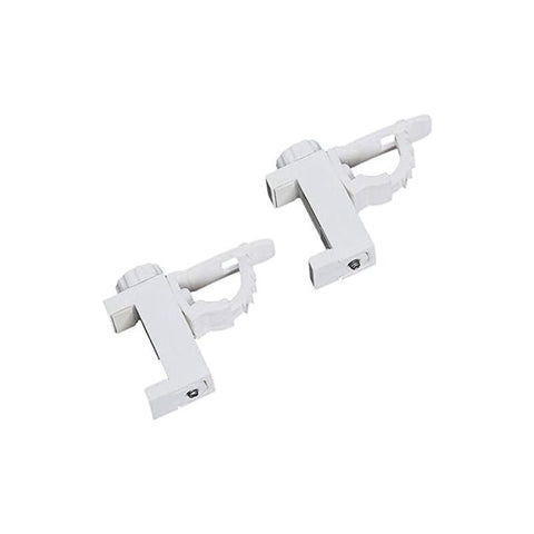 Darrahopens Home & Garden > Curtains > Curtain Accessories 2 pcs Adjustable Crossbar Clamp Holder Curtain ROd Holder Towel Storage Rack Hook For Organizer