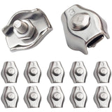 Darrahopens Tools > Other Tools > Tool Clamps & Vices 20 pcs Wire ROpe Clips Steel Cable Clamp M3 Wire ROpe Clips For 1.5Mm-3Mm Steel Cable Stainless Steel Cable Clamp For