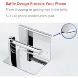 Darrahopens Home & Garden > Bathroom Accessories > Toilet Paper Holders Toilet Paper Holder, Sus 304 Stainless Steel, Polished Chrome, Modern Toilet Paper Holder With Phone Shelf, Bathroom