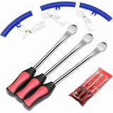 Darrahopens Auto Accessories > Auto Accessories Others > Automotive Repair & Speciality Tools Spoons Tire Lever Tool 3 Spoons Pneumatic Tool Lever With 3 Rim Protectors For Car Motorcycle Accessory