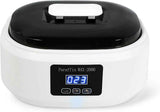 Paraffin wax warmer - Candle wax melting pot with handle and heat-insulating plate - Fast and adjustable heating - 2 speeds - Large 2000ml capacity and easy to use - For skin treatment (Wit)