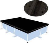 Waterproof cover - Dust cover - Outdoor pool cover 221 x 150 cm Black Oxford fabric - UV protection - Waterproof, heat-reflective - Dust cover