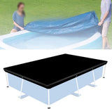 Waterproof cover - Dust cover - Outdoor pool cover 221 x 150 cm Black Oxford fabric - UV protection - Waterproof, heat-reflective - Dust cover