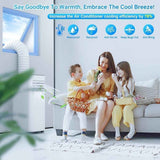Window Seal Sealing Cloth for Portable AC with Zipper and Tape, Compatible with All Mobile Air Conditioners, 400 x 37cm