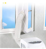 Window Seal Sealing Cloth for Portable AC with Zipper and Tape, Compatible with All Mobile Air Conditioners, 400 x 37cm