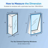 Water Repellent Window Sealing Cloth 300x32cm for Portable Air Conditioners, Compatible with Mobile AC