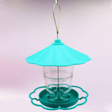 Automatic Hanging Large Capacity Multi-functional Bird Feeder (PP/PS) 820ML Capacity Size: 200*200*125mm Color: Grey