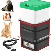 Heated Water Dispenser (Plastic/Felt) 1L Capacity Size: 1L Color: 195g For Parrots Outdoor Use (1pc)