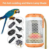 Heated Heating Lamp (ceramics) Size: 60*70mm Color: Black for Parrots (1pc)