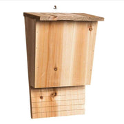 Bat House (Wooden) Size: 240mm*83mm*93mm Color: Brown for Bats Outdoor Use (1pc)