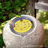 Bee Watering Tray (EVA) Size: Floating Color: Yellow Outdoor Use (1pc)
