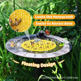 Bee Watering Tray (EVA) Size: Floating Color: Yellow Outdoor Use (1pc)