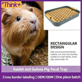 Waste Tray (Plastic) Size: 270mm*185mm*40mm Color: Green for Rabbits/Guinea Pigs (1pc)