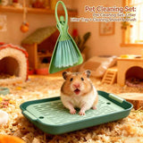 Waste Tray (Plastic) Size: 270mm*185mm*40mm Color: Green for Rabbits/Guinea Pigs (1pc)