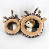 Pet Bed (Plush/PP Cotton) Size: 230mm Color: Green for Rabbits/Guinea Pigs (1pc)
