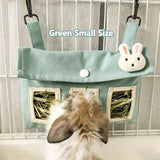 Hanging Hay Bag (Cotton Canvas) Size: 225mm*155mm Color: Yellow for Rabbits/Guinea Pigs (1pc)
