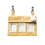 Hanging Hay Bag (Cotton Canvas) Size: 225mm*155mm Color: Yellow for Rabbits/Guinea Pigs (1pc)