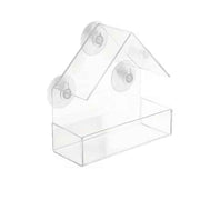 Transparent Bird Feeder (PS) Size: 150*60*150mm Color: Transparent for Birds Outdoor Use (1pc)