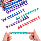 Bird Toy (Palm Leaf/Wood) Size: 150mm Color: Red For Parrots (10pc)