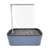 Automatic Bathing Tub (Plastic) Size: 315mm*215mm*340mm Color: Blue for Parrots (1pc)