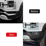 BYD Shark 6 Side Fender Parking Light Decorative Covers | 3 Surface Finishes Available: Black, Chrome, Carbon Fiber Truck Exterior Decorative Covers (Chrome)