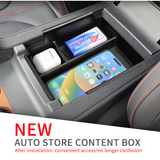 Custom ABS Armrest Storage Organizer Tray Fit BYD Shark Pickup, Anti Slip Center Console Insert Box