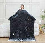 Warm Full Body Wearable Heated Blanket | With Foot Pocket & Auto Shut Off, 127×177CM Washable Heating Wrap for Sofa