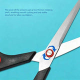Stainless Steel Kitchen & Office Scissors with Soft Grip Handle, Sharp Multipurpose Craft Shears, Black and Gray