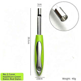 Stainless Steel Apple Corer and Fruit Cutter Tool, Manual Apple Slicer and Seed Remover
