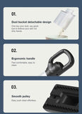 Cordless Handheld Vacuum Cleaner, 120W 10KPa Suction, 2000mAh Rechargeable Portable Cleaner, Black