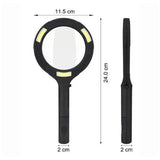 LED Magnifying Glass with COB Light, 250 Lumens Glass Lens and Ergonomic Handle