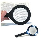 LED Magnifying Glass with COB Light, 250 Lumens Glass Lens and Ergonomic Handle