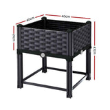 Raised Garden Bed Planter Box 40 x 40 x 23 cm, PP Growing Container for Herbs and Vegetables