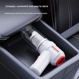 3-in-1 Portable Vacuum Cleaner with Blower and Dust Extraction, USB Rechargeable, White