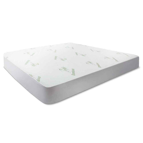 Bamboo Mattress Protector 180 x 200 + 35 cm, Breathable Fitted Waterproof Cover