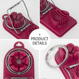 Egg Cutter Kitchen Tool, Manual Slicer for Hard-Boiled Eggs