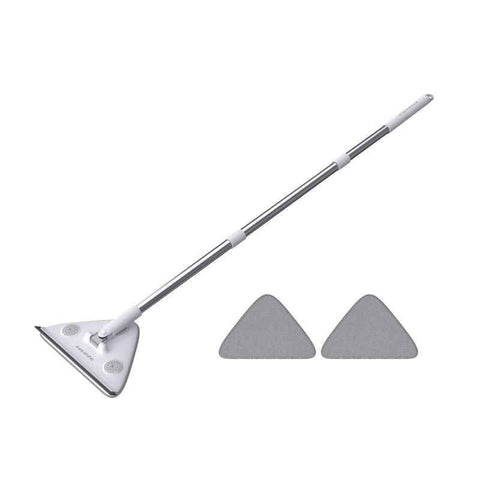 Adjustable Triangle Cleaning Mop with 119 cm Handle, Rotating Head Wall Window and Ceiling Cleaner