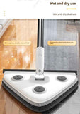 Adjustable Triangle Cleaning Mop with 119 cm Handle, Rotating Head Wall Window and Ceiling Cleaner