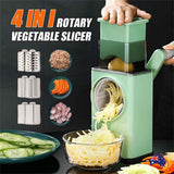 Manual Rotary Drum Grater, Vegetable Slicer, Chopper and Cheese Grater for Kitchen