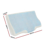 Memory Foam Cervical Pillow with Cool Gel, Contour Neck Support Sleeping Pillow