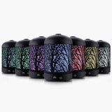 Black Aroma Diffuser 160 ml, Ultrasonic Aromatherapy Humidifier