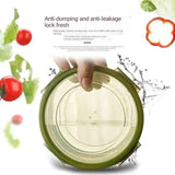 Round Plastic Food Storage Container Set, Microwave-Safe Bento Boxes with Airtight Lids, Purple