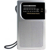 AM/FM Pocket Radio with Built-In Speaker and Earphone Socket