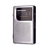 AM/FM Pocket Radio with Built-In Speaker and Earphone Socket
