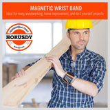 2 Pack Magnetic Wristbands, Tool Holder Strap for Screws, Bolts and Nails